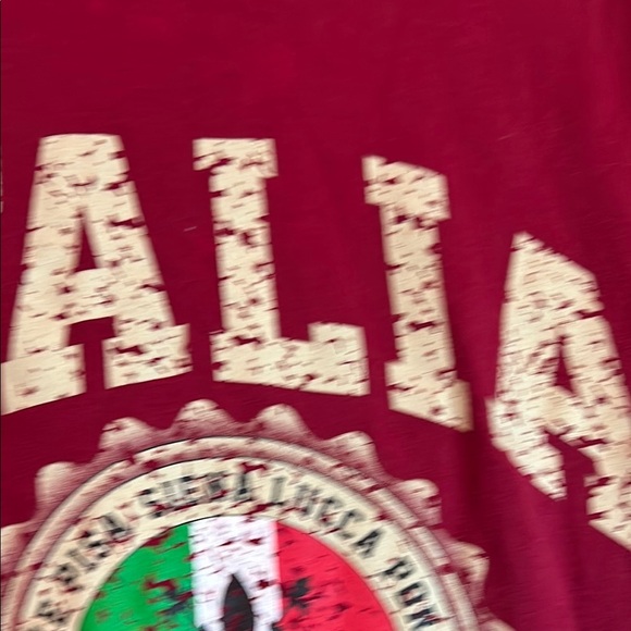 Red Italia Short Sleeve Tee - Picture 9 of 14
